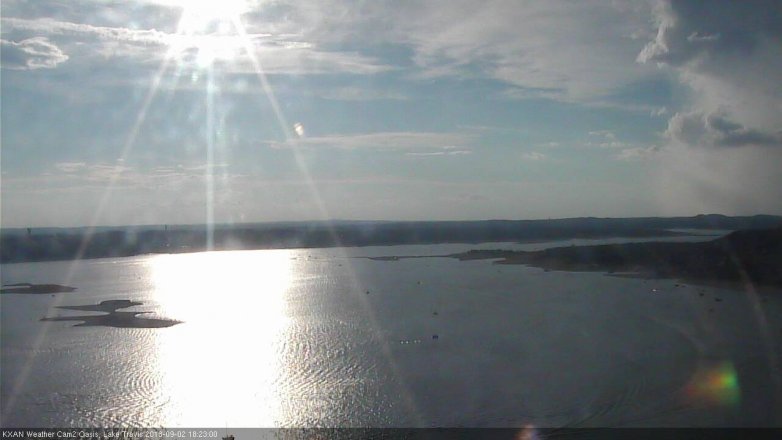 Lake Travis webcam, September 2, 2018 5:25 PM CT