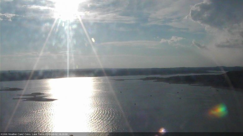 Lake Travis webcam, September 2, 2018 5:30 PM CT