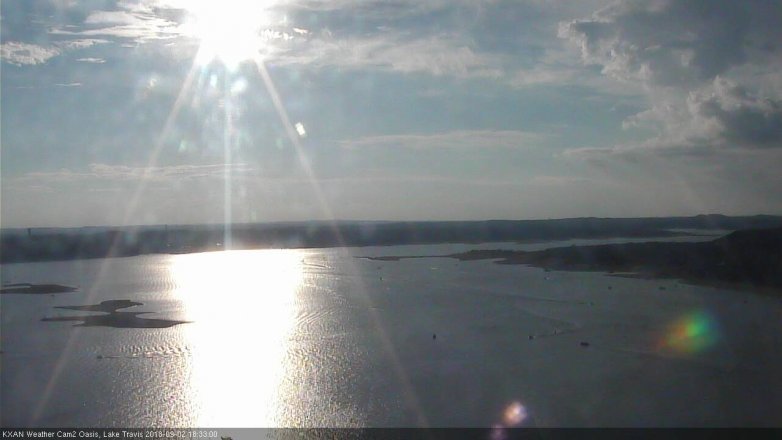 Lake Travis webcam, September 2, 2018 5:35 PM CT