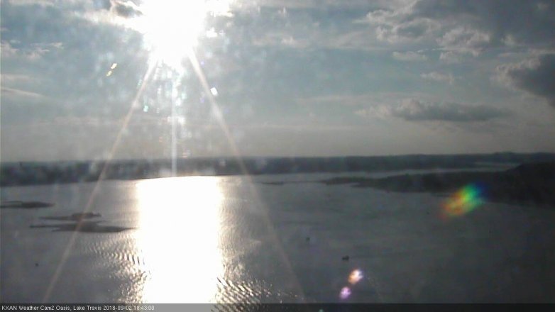 Lake Travis webcam, September 2, 2018 5:45 PM CT