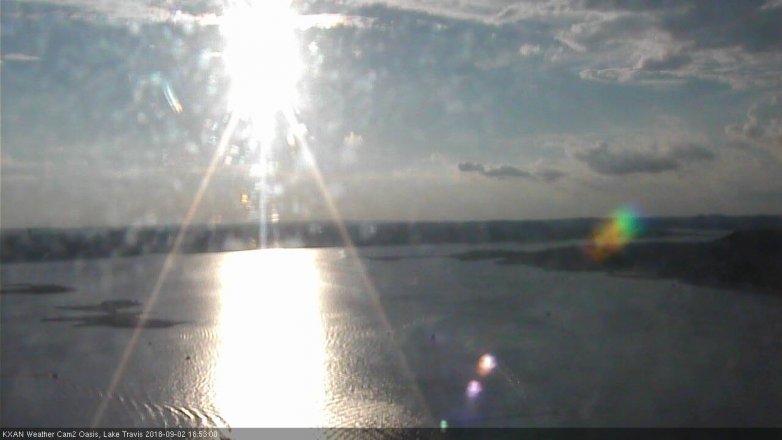 Lake Travis webcam, September 2, 2018 5:55 PM CT