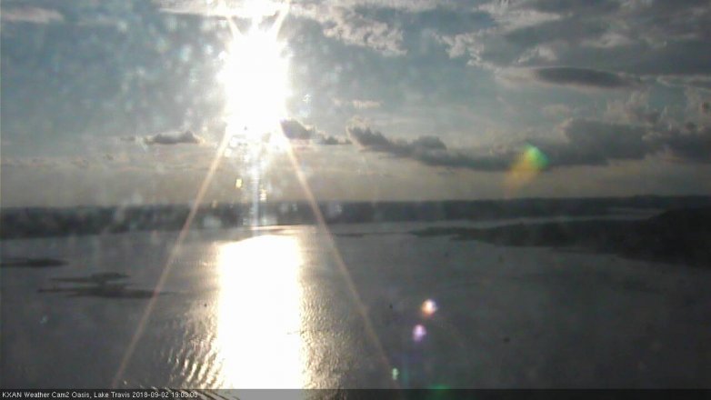 Lake Travis webcam, September 2, 2018 6:05 PM CT