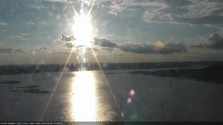 Lake Travis webcam, September 2, 2018 6:10 PM CT