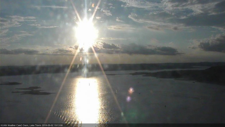 Lake Travis webcam, September 2, 2018 6:15 PM CT