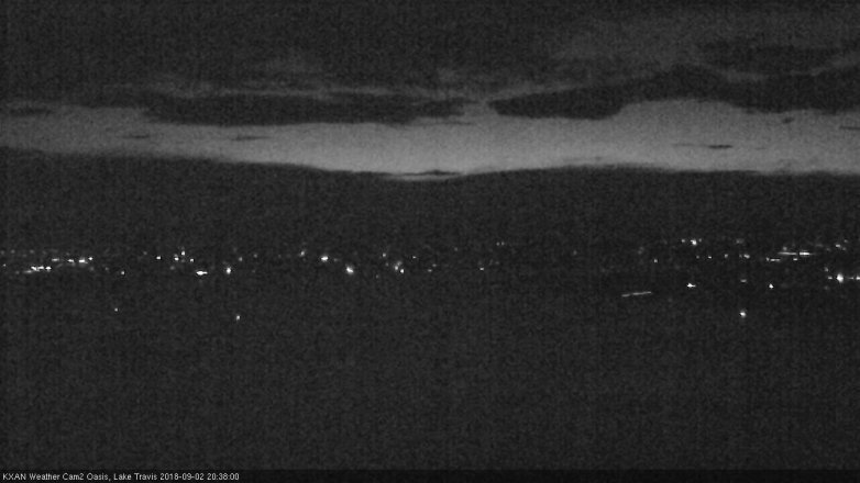 Lake Travis webcam, September 2, 2018 7:40 PM CT