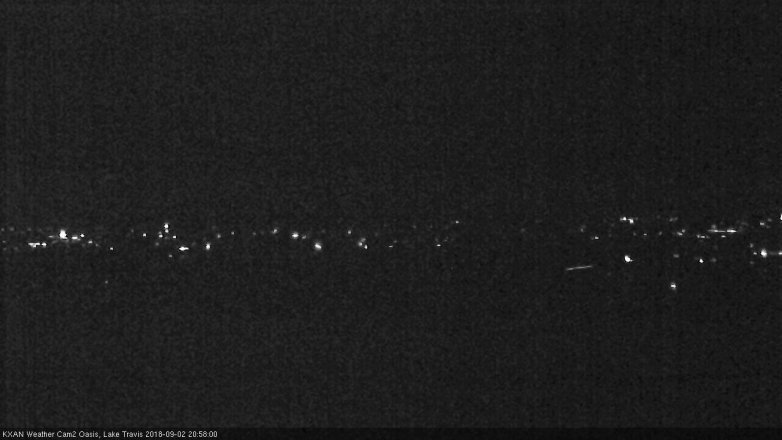 Lake Travis webcam, September 2, 2018 8:00 PM CT