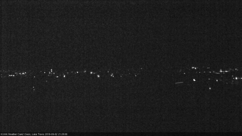 Lake Travis webcam, September 2, 2018 8:30 PM CT