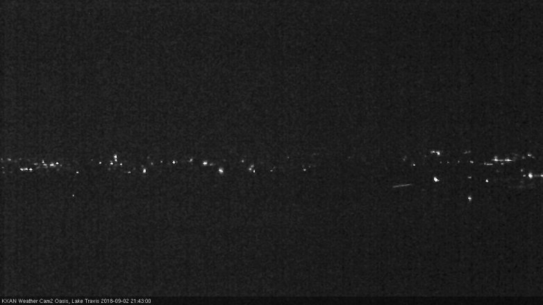 Lake Travis webcam, September 2, 2018 8:45 PM CT