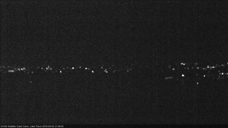 Lake Travis webcam, September 2, 2018 8:50 PM CT