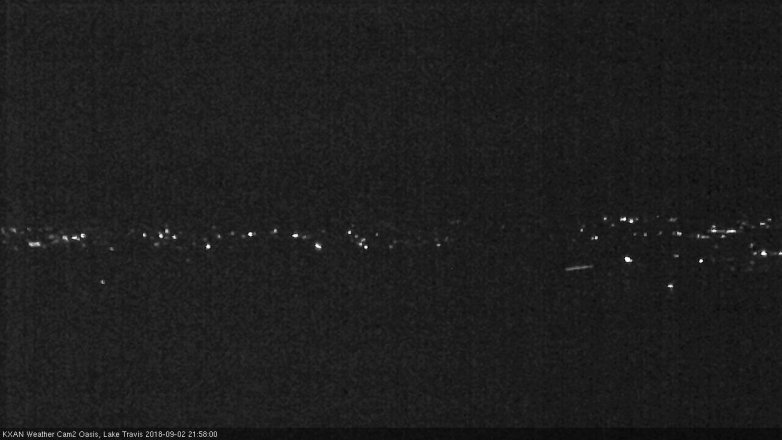 Lake Travis webcam, September 2, 2018 9:00 PM CT