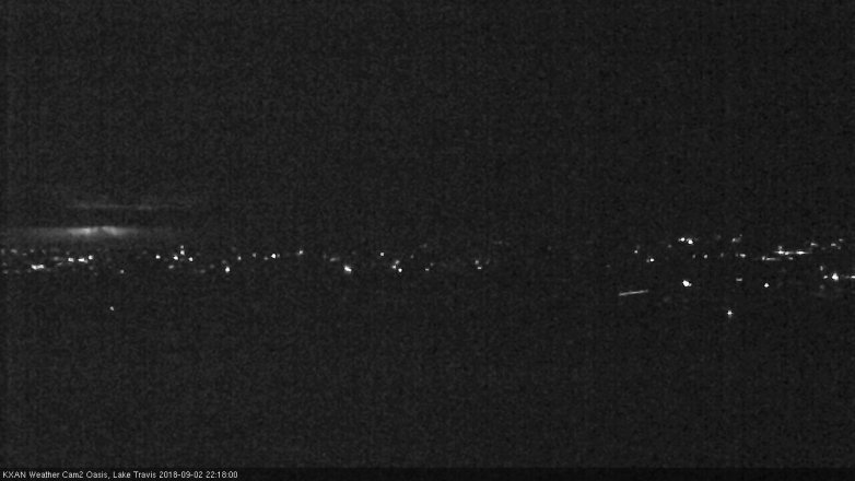 Lake Travis webcam, September 2, 2018 9:20 PM CT