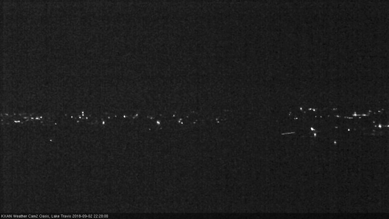 Lake Travis webcam, September 2, 2018 9:30 PM CT