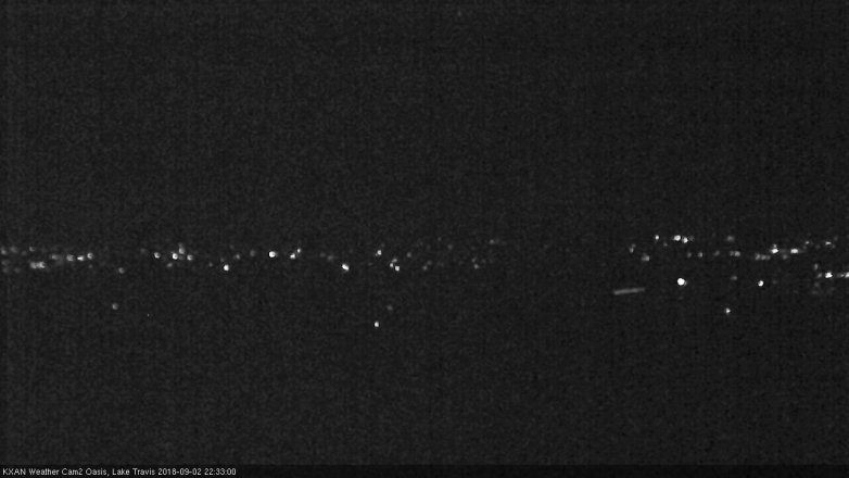 Lake Travis webcam, September 2, 2018 9:35 PM CT