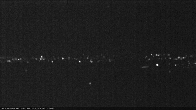 Lake Travis webcam, September 2, 2018 9:40 PM CT