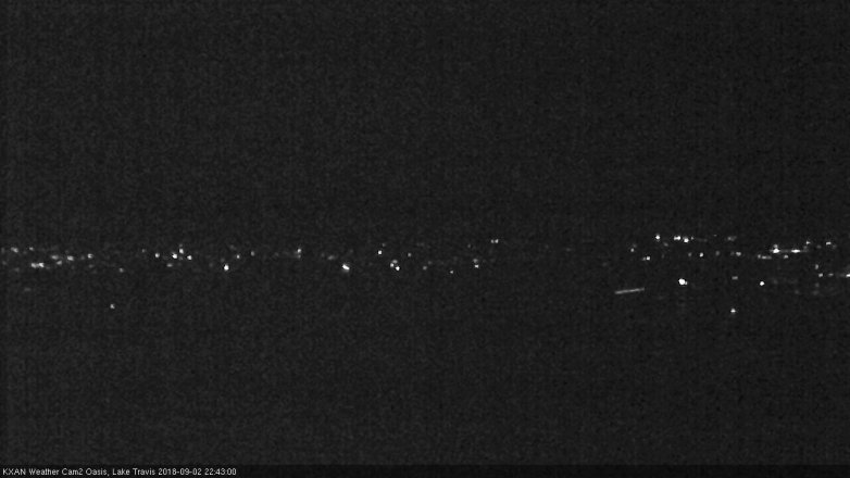 Lake Travis webcam, September 2, 2018 9:45 PM CT