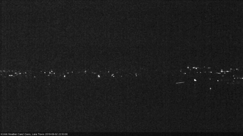 Lake Travis webcam, September 2, 2018 9:55 PM CT