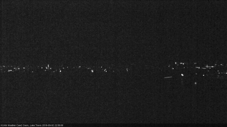 Lake Travis webcam, September 2, 2018 10:00 PM CT