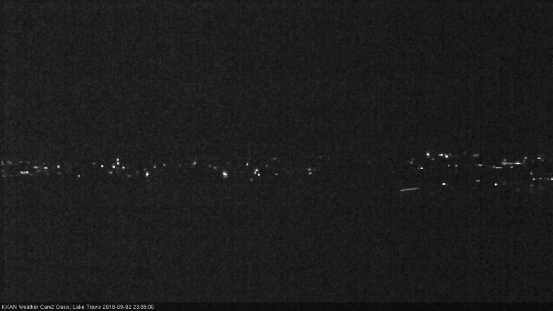Lake Travis webcam, September 2, 2018 10:10 PM CT