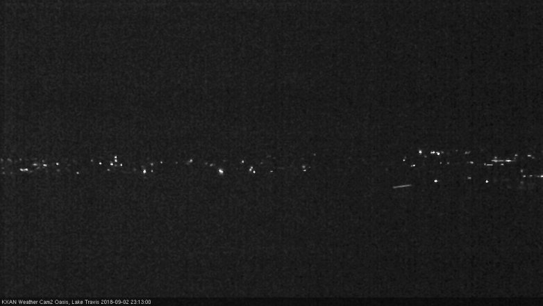 Lake Travis webcam, September 2, 2018 10:15 PM CT