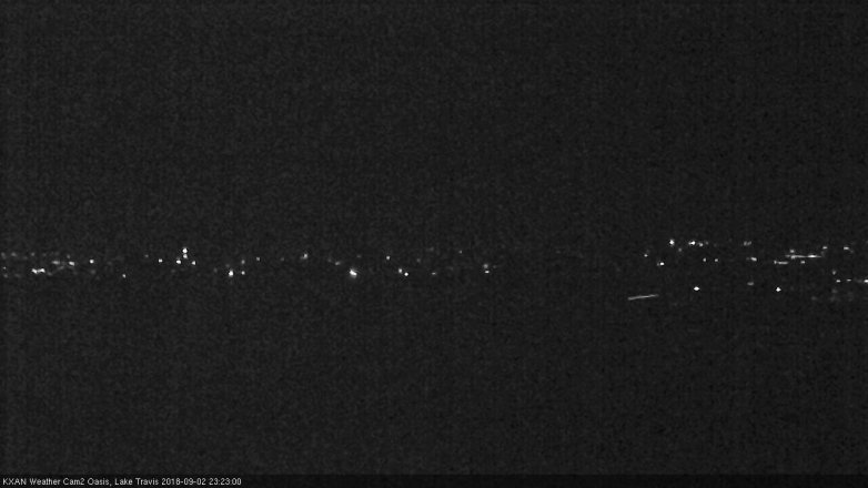 Lake Travis webcam, September 2, 2018 10:25 PM CT