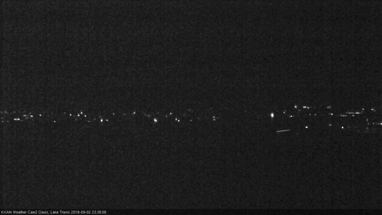 Lake Travis webcam, September 2, 2018 10:40 PM CT