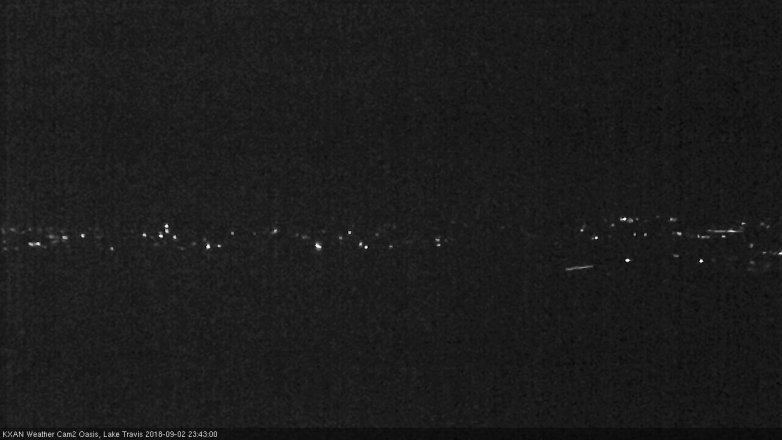 Lake Travis webcam, September 2, 2018 10:45 PM CT