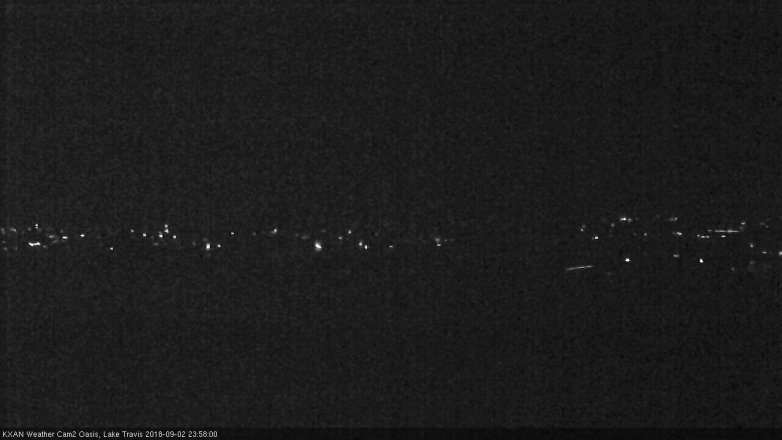 Lake Travis webcam, September 2, 2018 11:00 PM CT