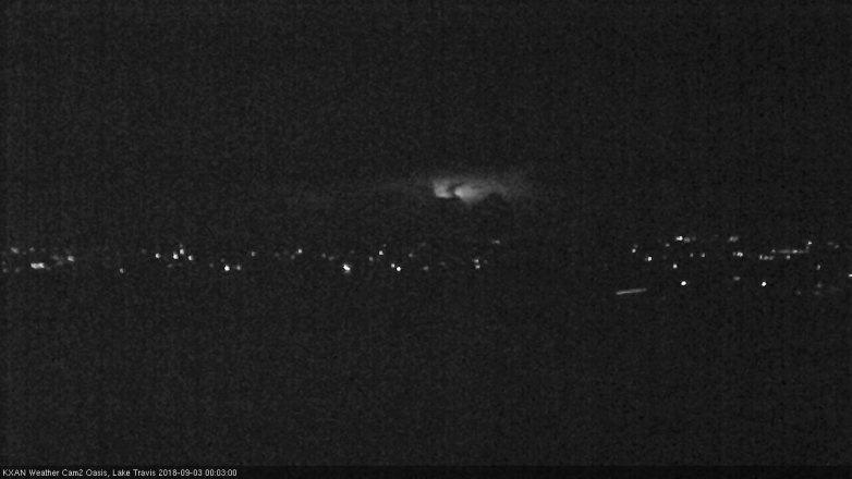 Lake Travis webcam, September 2, 2018 11:05 PM CT