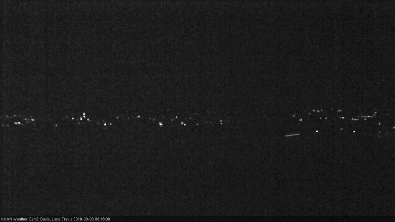 Lake Travis webcam, September 2, 2018 11:20 PM CT