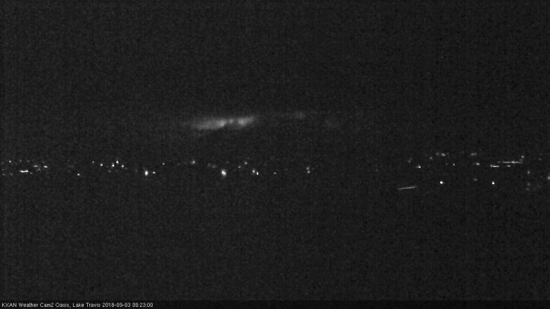 Lake Travis webcam, September 2, 2018 11:25 PM CT