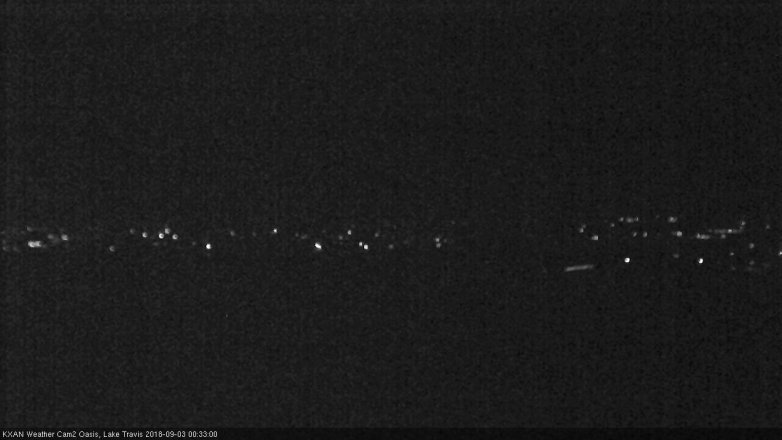 Lake Travis webcam, September 2, 2018 11:35 PM CT