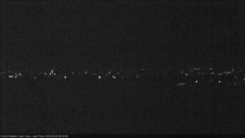 Lake Travis webcam, September 2, 2018 11:40 PM CT