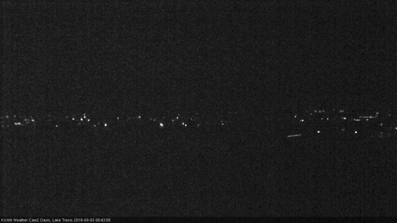Lake Travis webcam, September 2, 2018 11:45 PM CT