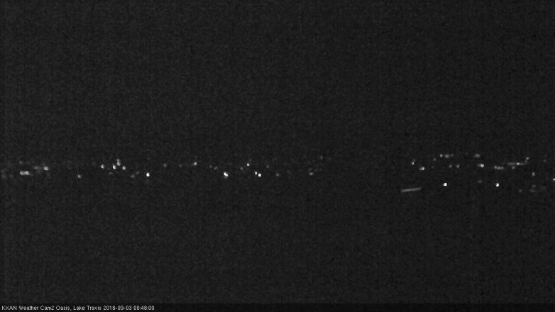 Lake Travis webcam, September 2, 2018 11:50 PM CT