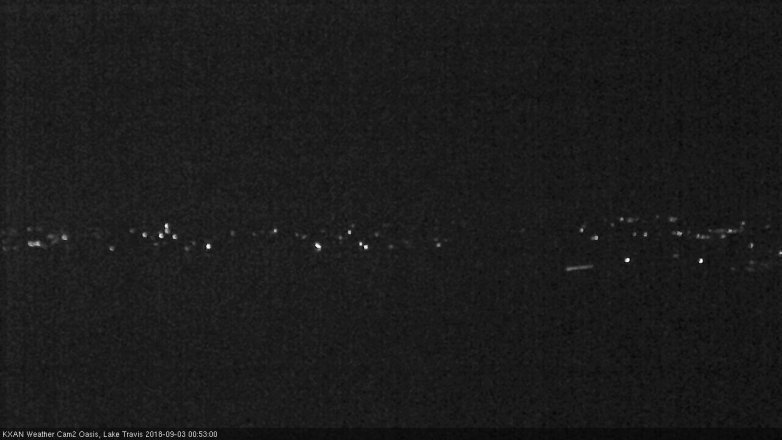 Lake Travis webcam, September 2, 2018 11:55 PM CT