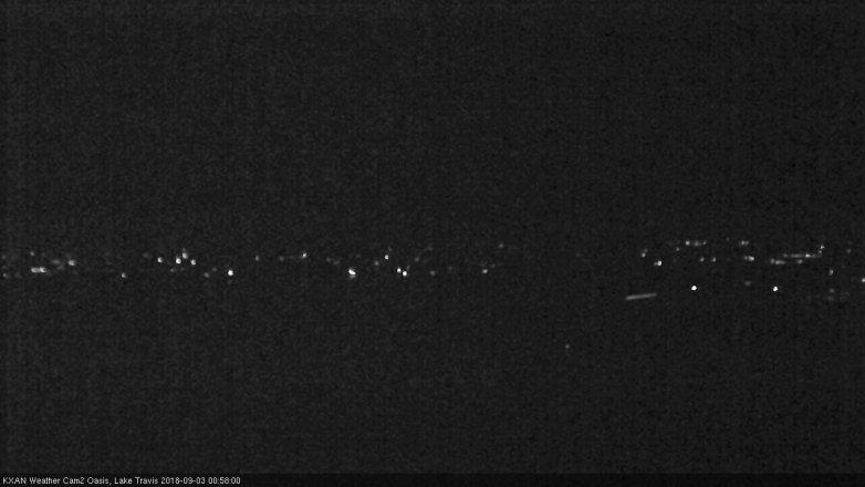 Lake Travis webcam, September 2, 2018 12:00 AM CT