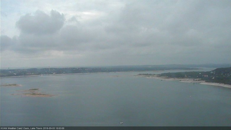 Lake Travis webcam, September 3, 2018 9:05 AM CT