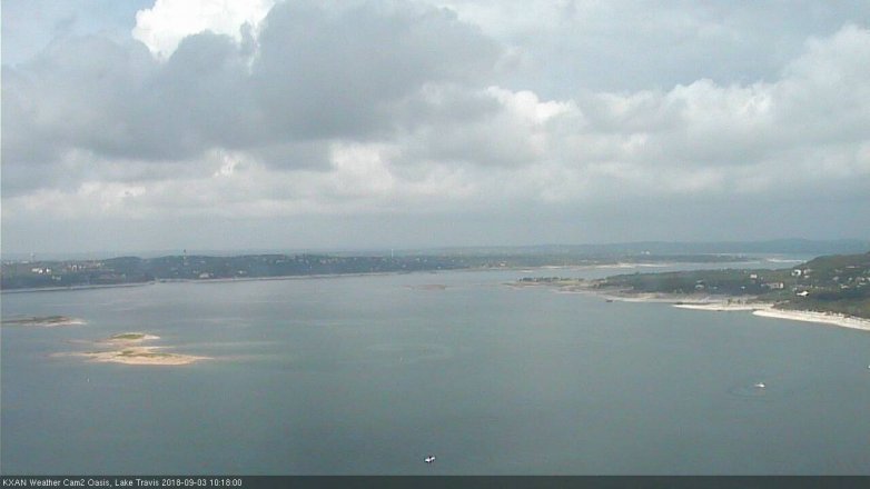 Lake Travis webcam, September 3, 2018 9:20 AM CT