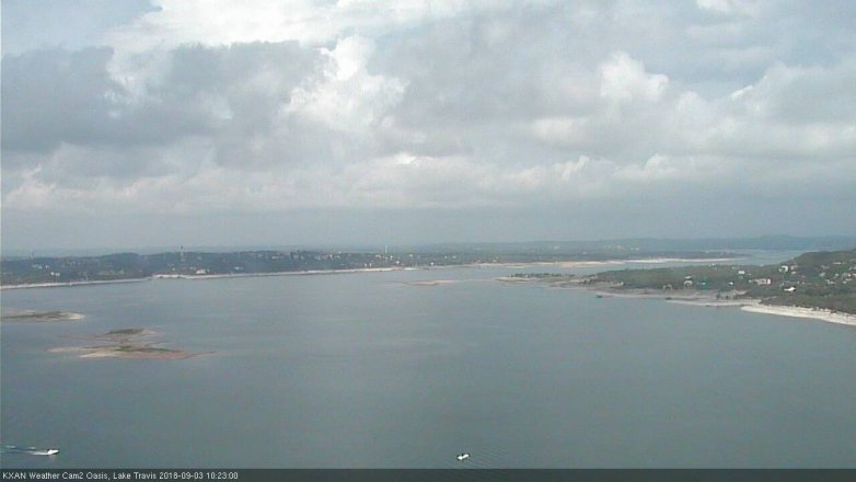 Lake Travis webcam, September 3, 2018 9:25 AM CT