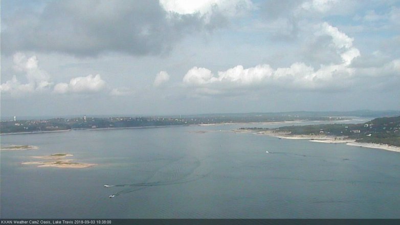 Lake Travis webcam, September 3, 2018 9:40 AM CT