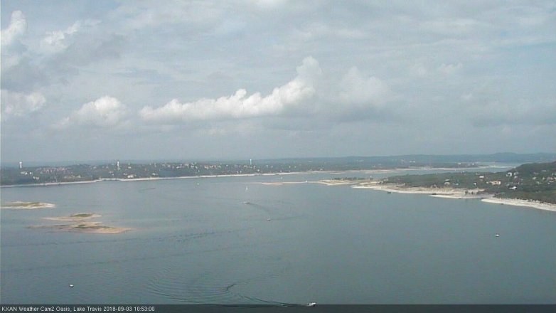 Lake Travis webcam, September 3, 2018 9:55 AM CT