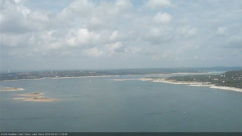Lake Travis webcam, September 3, 2018 10:30 AM CT