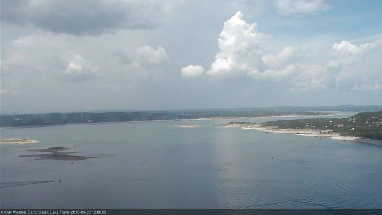 Lake Travis webcam, September 3, 2018 11:10 AM CT