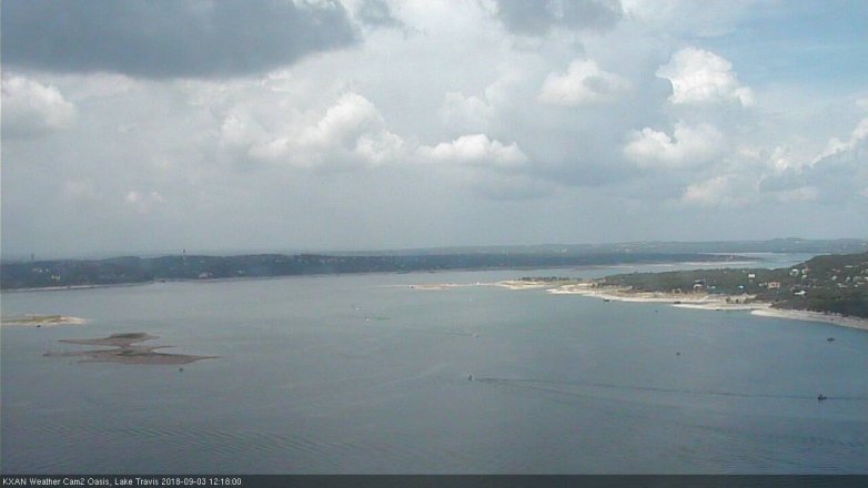Lake Travis webcam, September 3, 2018 11:20 AM CT