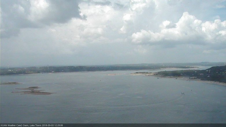 Lake Travis webcam, September 3, 2018 11:30 AM CT