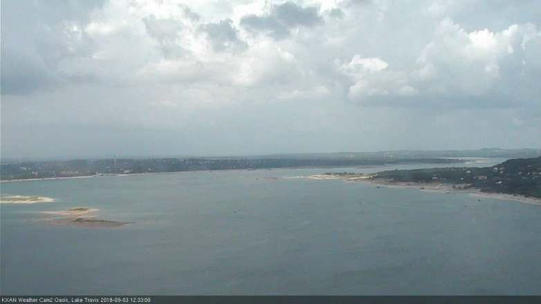 Lake Travis webcam, September 3, 2018 11:35 AM CT