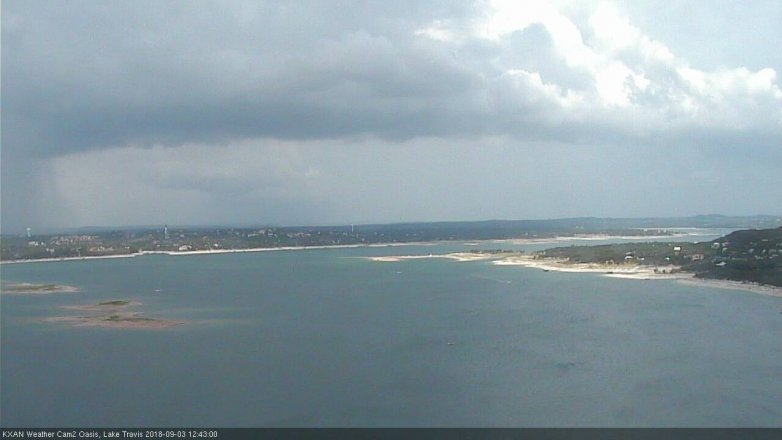 Lake Travis webcam, September 3, 2018 11:45 AM CT