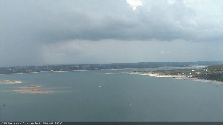 Lake Travis webcam, September 3, 2018 11:50 AM CT