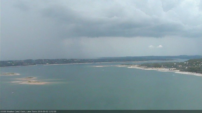 Lake Travis webcam, September 3, 2018 11:55 AM CT