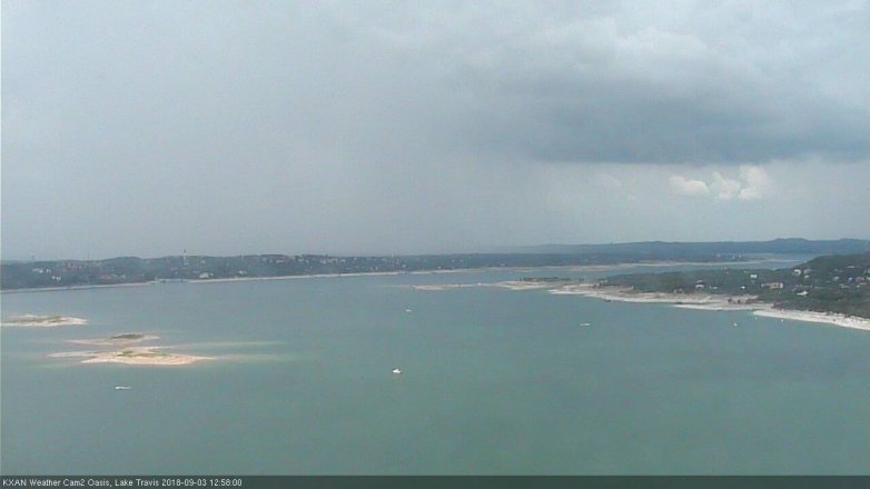 Lake Travis webcam, September 3, 2018 12:00 PM CT